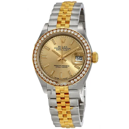 Watches JMS always Original Rolex Lady Datejust Automatic Chronometer Diamond Champagne Dial Ladies Watch 279383rbr0001