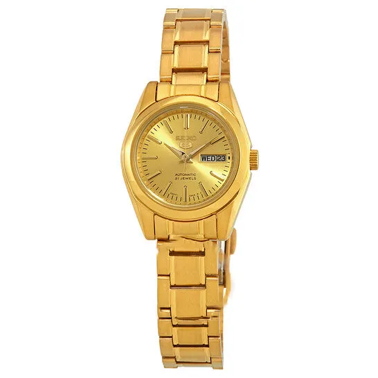 Watches JMS always Original Seiko Series 5 Automatic Gold Dial Ladies Watch SYMK20