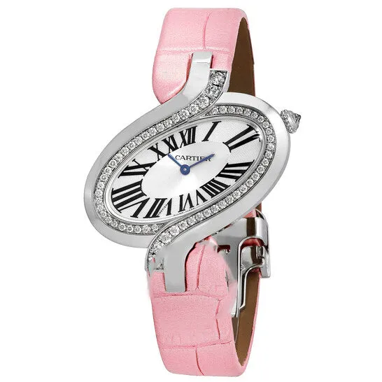 Watches Original Cartier Delices de Cartier Silver Dial 18kt White Gold Ladies Watch WG800018 JMS always