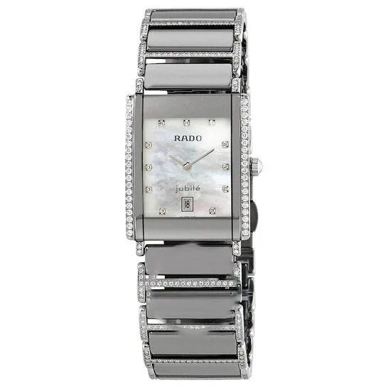 Watches Original Rado Integral Mother of Pearl Diamond Dial Ladies Watch R20671919 JMS always